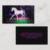 Ein Blick eines Einhorns - Fantasie-Visitenkarten Visitenkarte (Vorne/Hinten)