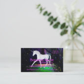 Ein Blick eines Einhorns - Fantasie-Visitenkarten Visitenkarte (Stehend Vorderseite)