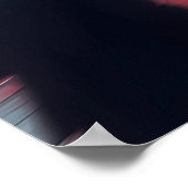 Ein Blick in das futuristische Stadtbild AI Poster (Ecke)