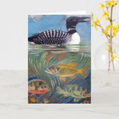 Ein Blick in den Fischteich Karte (Gelbe Blume)