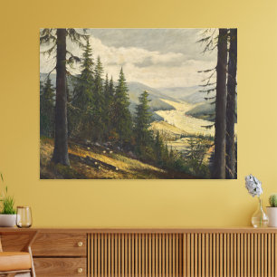 Ein Blick in den Schwarzwald – Karl Julius Wilhelm Leinwanddruck