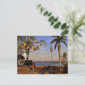 Ein Blick in die Bahamas, Albert Bierstadt Gemälde Postkarte (Stehend Vorderseite)