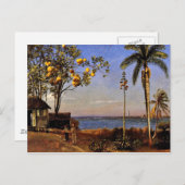 Ein Blick in die Bahamas, Albert Bierstadt Gemälde Postkarte (Vorne/Hinten)