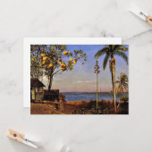 Ein Blick in die Bahamas von Albert Bierstadt Karte (Vorderseite/Rückseite Beispiel)