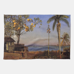 Ein Blick in die Bahamas von Bierstadt Albert. Handtuch