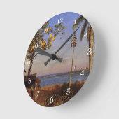 Ein Blick in die Bahamas von Bierstadt Albert. Runde Wanduhr (Winkel)