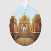 Ein Blick in die futuristische Metropole Indien Ornament (Vorderseite)