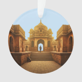 Ein Blick in die futuristische Metropole Indien Ornament