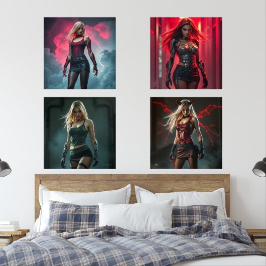 Ein Blick in die Zukunft Bilderwand Sets (Schlafzimmer)