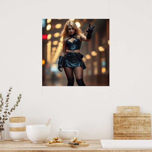 Ein Blick in die Zukunft Poster (Küche)