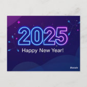 Ein Blick ins Jahr 2025 Postkarte (Rückseite)