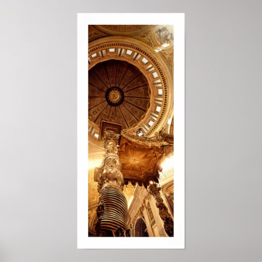 "Ein Blick ins Tor" Basilica di San Pietro Poster (Vorne)