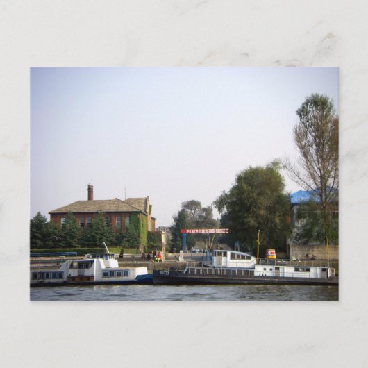 Ein Blick nach Nordkorea Postkarte (Vorderseite)