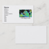 Ein Blick unter den Ozeanen (Weltkarte) Visitenkarte (Vorne/Hinten)