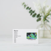 Ein Blick unter den Ozeanen (Weltkarte) Visitenkarte (Stehend Vorderseite)