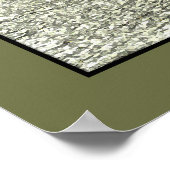 Ein Blick vom Auge (Farbe) Poster (Ecke)