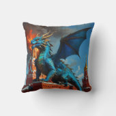 Ein Blue & Gold Dragon besucht Moskau Kissen (Rückseite)