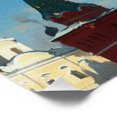 Ein Blue & Gold Dragon besucht Moskau Poster (Ecke)