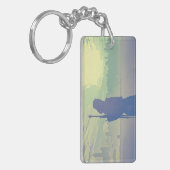 Ein Blue Witcher-Schlüsselanhänger Schlüsselanhänger (Vorderseite links)