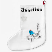 Ein Bluebird Weihnachten Großer Weihnachtsstrumpf (Rückseite)