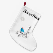 Ein Bluebird Weihnachten Großer Weihnachtsstrumpf (Vorderansicht (hängend))