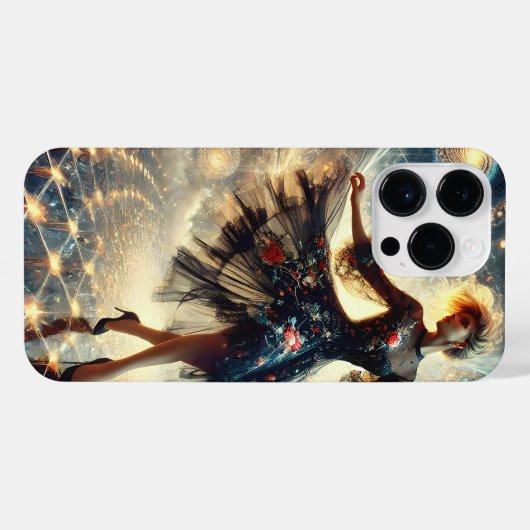 Ein Blühen in den kosmischen Gezeiten iPhone Hülle (Rückseite (Horizontal))