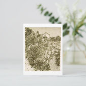 Ein blühender Garten, Vincent van Gogh Postkarte (Stehend Vorderseite)