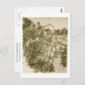 Ein blühender Garten, Vincent van Gogh Postkarte (Vorne/Hinten)