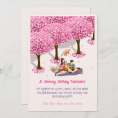 Ein blühender Geburtstag Einladung (Vorne/Hinten)