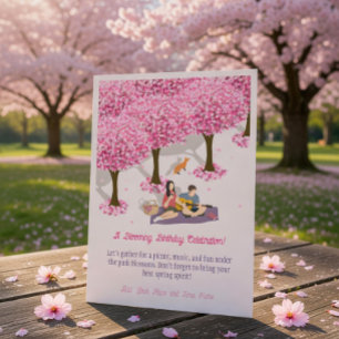 Ein blühender Geburtstag Einladung