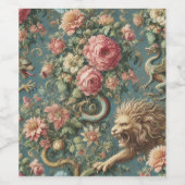 Ein blühender Mythos - Mythisches Viktorianisches  Weinetikett (Einzelnes Label)