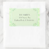 Ein blühendes, helles Grün Rechteckiger Aufkleber (Tasche)