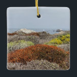 Ein blühendes Kalifornien: Asilomar Staat Beach Keramikornament<br><div class="desc">Ein blühendes Kalifornien: California National Pflanze - Asilomar Staat Beach</div>
