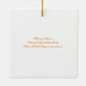 Ein blühendes Kalifornien: California Buckweizen Keramikornament (Rückseite)