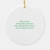 Ein blühendes Kalifornien: Sagebrush Keramik Ornam Keramik Ornament (Hinten)