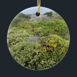 Ein blühendes Kalifornien: Sea Cliff Buckweizen Keramik Ornament<br><div class="desc">Ein blühendes Kalifornien: Feiern der kalifornischen Pflanze: Sea Cliff Buckweizen (Eriogonum parvifolium) - Asilomar Staat Beach,  September 2021</div>