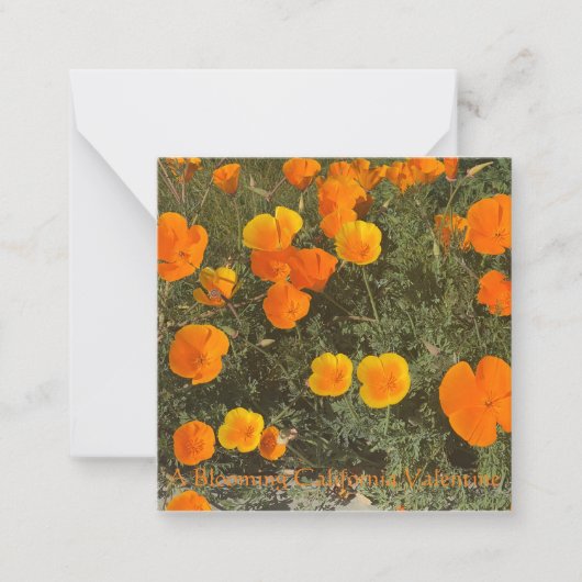 Ein blühendes Kalifornien-Valentin Mitteilungskarte (Vorderseite)