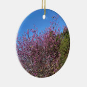 Ein blühendes Kalifornien: Western Redbud Keramik Ornament (Rechts)