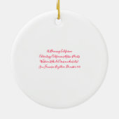 Ein blühendes Kalifornien: Western Redbud Keramik Ornament (Hinten)