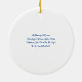 Ein blühendes Kalifornien: Wild Lilac Keramik Ornament (Hinten)