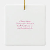 Ein blühendes Kalifornien: Wüste Willow Keramikornament (Rückseite)