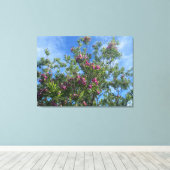 Ein blühendes Kalifornien: Wüste Willow Leinwanddruck (Insitu (Holzboden))