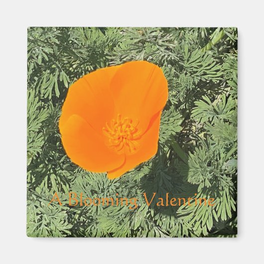 Ein blühendes Valentin Magnet (Vorne)