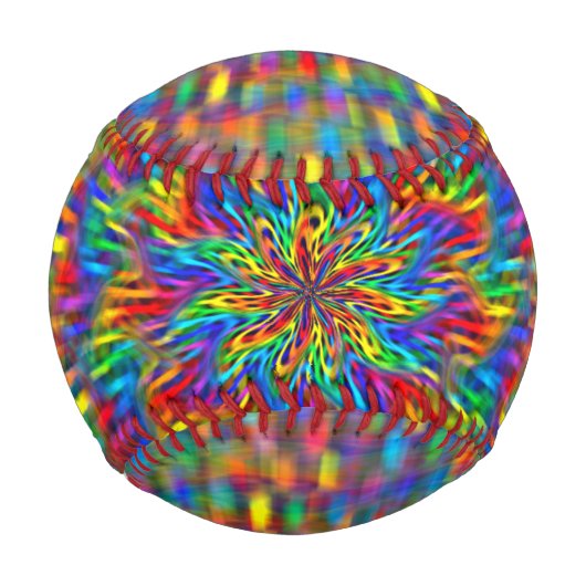 Ein Blumenbaseball Baseball (Rückseite)