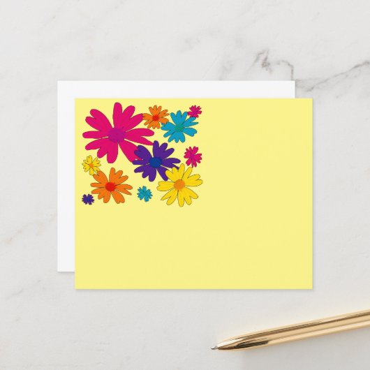 Ein Blumenbeet aus dunklen Blume Papier (Vorderseite/Rückseite Beispiel)
