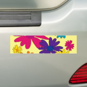 Ein Blumenbeet mit blühenden Blume Autoaufkleber (Auf Auto)