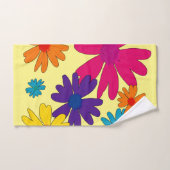 Ein Blumenbeet mit blühenden Blume Badhandtuch Set (Handtuch)