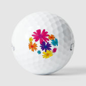 Ein Blumenbeet mit blühenden Blume Golfball (Vorderseite)