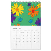 Ein Blumenbeet mit blühenden Blume Kalender (Feb 2027)