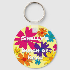 Ein Blumenbeet mit blühenden Blume Schlüsselanhänger